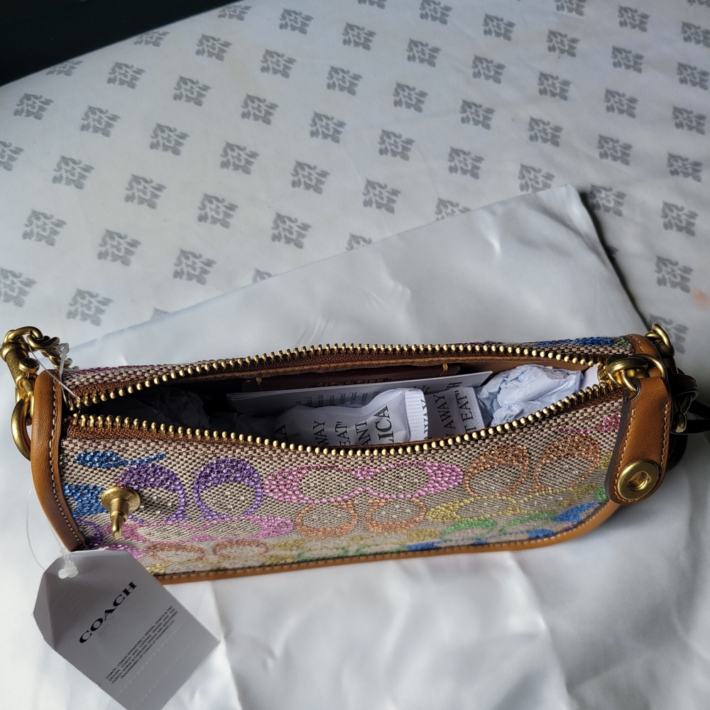Coach Candy Rainbow Crystal Swinger Size 20 - Picture 11 of 14
